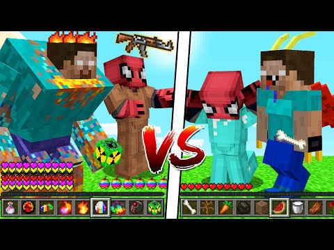 FAKİR HEROBRİNE VS ZENGİN HEROBRİNE (KAZANANA BÜYÜK HAZİNE!) - Minecraft