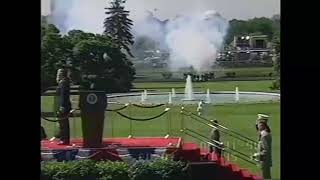 US Military Band Played Soviet Anthem - Gorbachev White House Arrival Ceremony