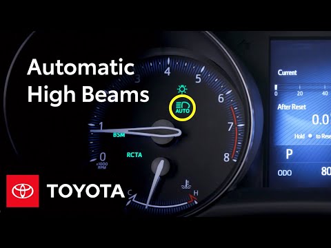 Toyota Safety Sense ™ Automatic High Beams (AHB) Settings and Controls | Toyota