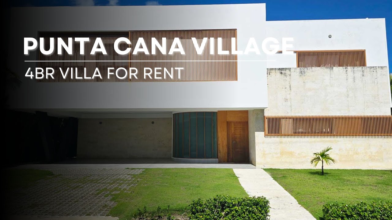 For rent modern 4 bedrooms villa in Punta Cana Village, Dominican Republic