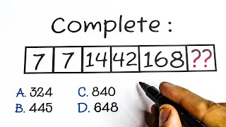 😨 80% of Students Failed To Solve | Can You Complete This Numeric Serie?