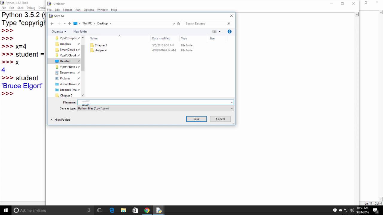 Launching IDLE and Creating a New Python Script - YouTube