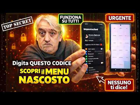 Digita QUESTO CODICE ti APRE un MENU NASCOSTO sul tuo TELEFONO! (che NESSUNO ti DICE)