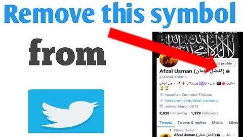 How to remove private account symbol from Twitter|Remove protect tweet symbol|Twitter|