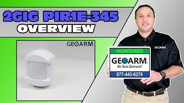 2GIG PIR1e-345 eSeries Motion Detector: Overview