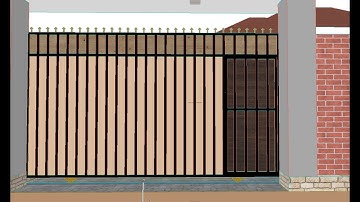 From A to Z Residential Building Part 8: Modelling the slidding gate #architecturedesign