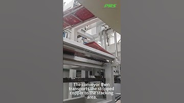 Automatic Cathode Stripping & Stacking in PRS EW Line #copper  #machine