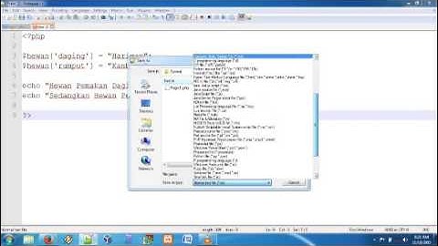 penggunaan Variabel Array pada PHP