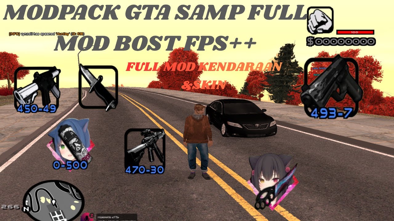 MODPACK GTA SAMP PC BOOST FPS FULL MOD LOW END PC - YouTube