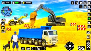 🚧 JCB Road Construction 3D | Real City Builder Game | Android Excavator Truck Gameplay 🚜
