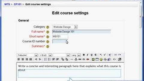 How to Create an Online Course in Moodle!