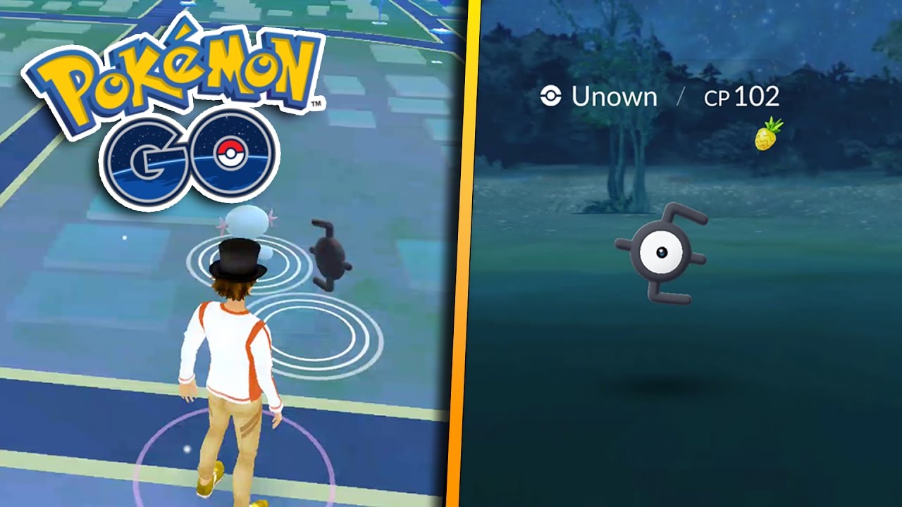 WILD UNOWN SPAWNS!! Pokemon GO Rarest Gen 2 Pokemon Unown Catch