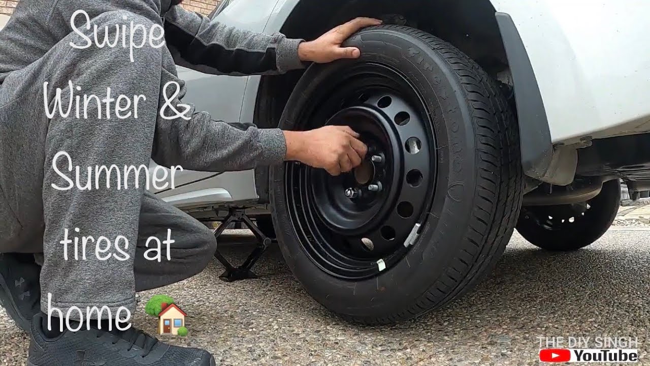 Changing Winter Tyres To Summer Tyres At Home | Toyota Corolla Le 2020