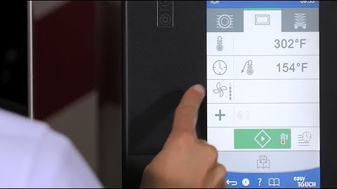Regeneration banquet with core temperature setting in the Convotherm 4 easyTouch °F