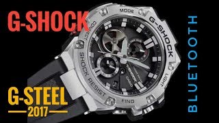 Тонкие G-Shock G-Steel GST-B100 2017 года с bluetooth