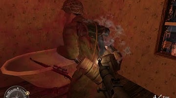 CoD2 custom SP map "frost" playthrough PART 4