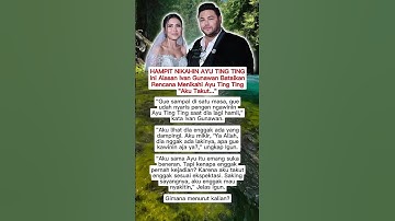HAMPIR NIKAHIN AYU TING TING 😱 Ini Alasan Ivan Gunawan Batal Menikahi Ayu Ting Ting