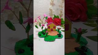 Diy Cute Fairy House | Easy Aesthetic Home Decor #diy #shots #house #craft #fairyhouse #clayart