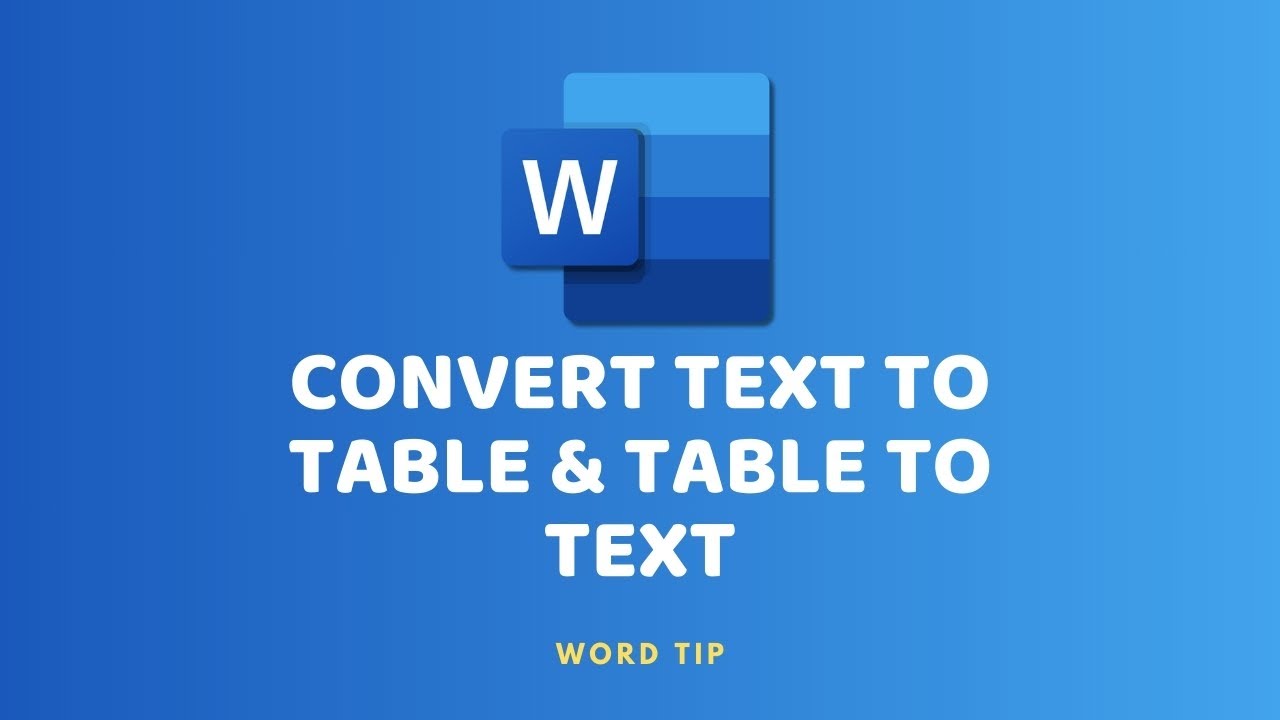 Convert Text to Table & Table to Text Tutorial...#word #microsoftword # ...