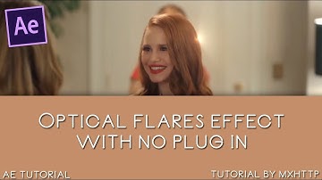 Optical Flares Effect without plug in - Ae tutorial