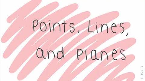 Unit 1 - Points, Lines, and Planes