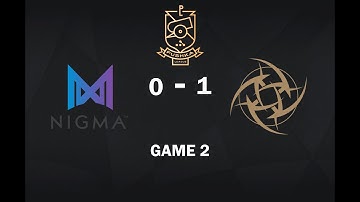 Team Nigma vs Nip (Ninjas in Pyjamas) | Game 2 | BO3 | WePlay! Pushka League