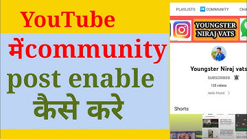 How to Enable Community Tab ? Working Method 👍