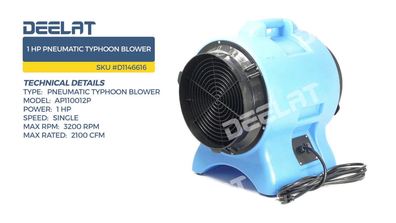 1 HP Pneumatic Typhoon Blower YouTube