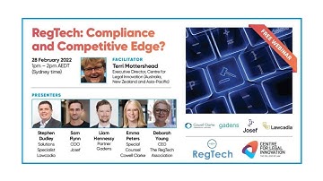 RegTech: Compliance and Competitive Edge?