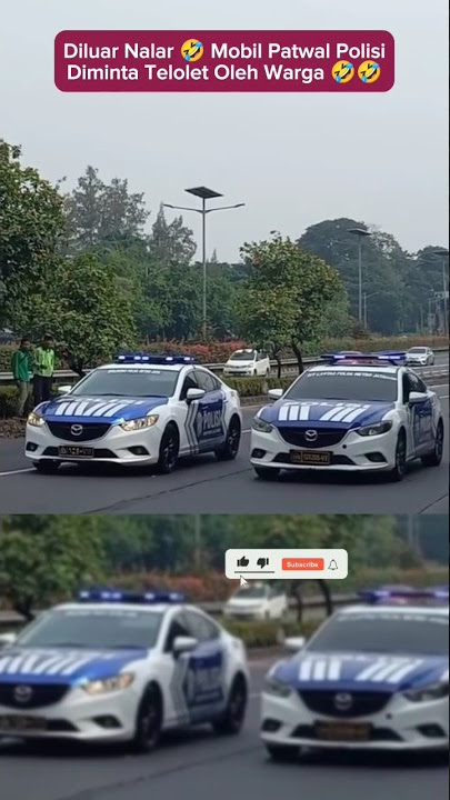 Ngakak... Seperti ini Jadinya Jika Mobil Polisi Diminta Telolet 🤣 #polisi #tni #viral