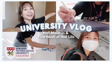 NTU HALL MOVE-IN + LIFE IN HALL [UNI VLOG]🤎