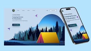Responsive Website Using HTML CSS & JavaScript | Camping Website | Web Code Journey