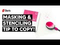 The Masking & Stenciling Tip That Makes Card Making Easier! #shorts