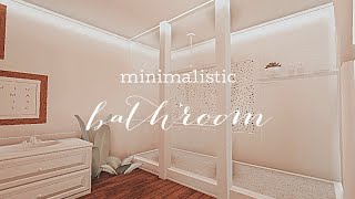 minimalistic bathroom speed build | bloxburg ❥