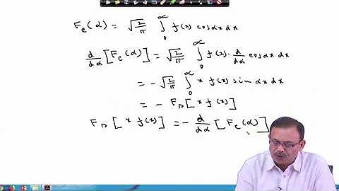 Lecture 32: Fourier Transform of Derivative and Integral of a Function