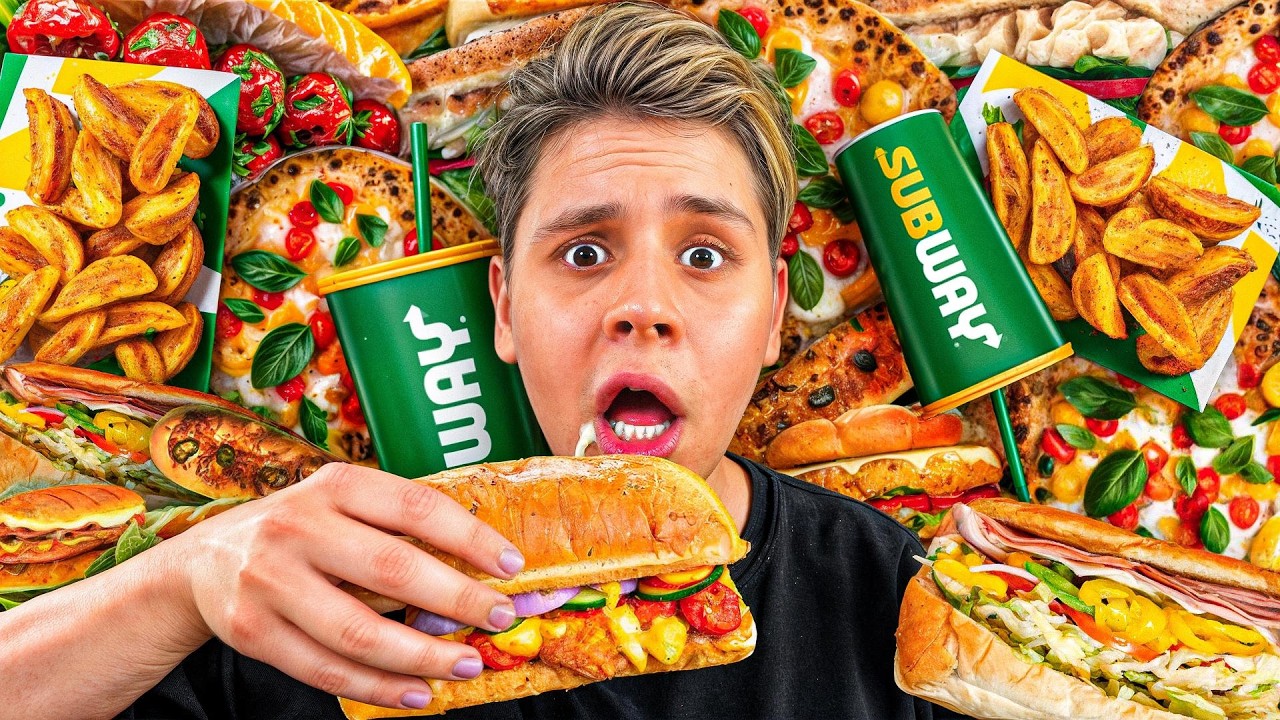 Ich habe 7 TAGE nur SUBWAY GEGESSEN🥪 viel SCHLIMMER als gedacht!