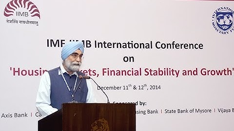 Inaugural address of IMF-IIMB conference on 