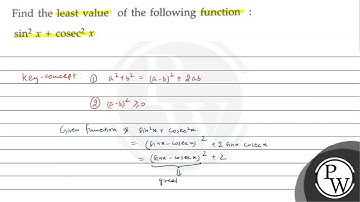 Find the least values of the following functions: \[ \sin ^{2} x+\operatorname{cosec}^{2} x \]