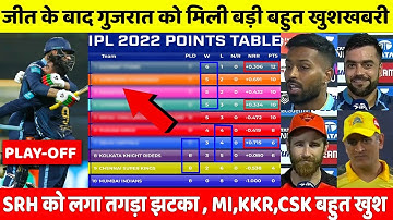 IPL Points Table 2022 Today | SRH vs GT After Match points Table | IPL Highlights 2022 Today | IPL