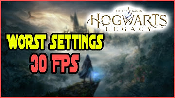 Hogwarts Legacy Benchmark | BUT with the WORST Settings