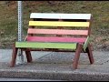 How to Make a Park Bench from Pallets How to Make a Park Bench from Pallets