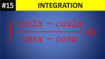 integral  (cos2x - cos2a)/(cosx -cosa) dx || wbchse class 12 math SN DEY Solved  integration 15