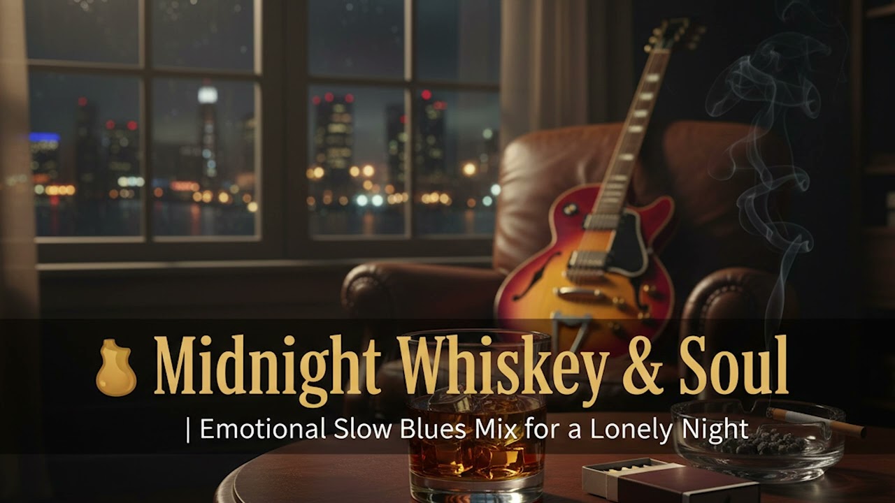 🥃 Midnight Whiskey & Soul | Emotional Slow Blues Mix for a Lonely Night