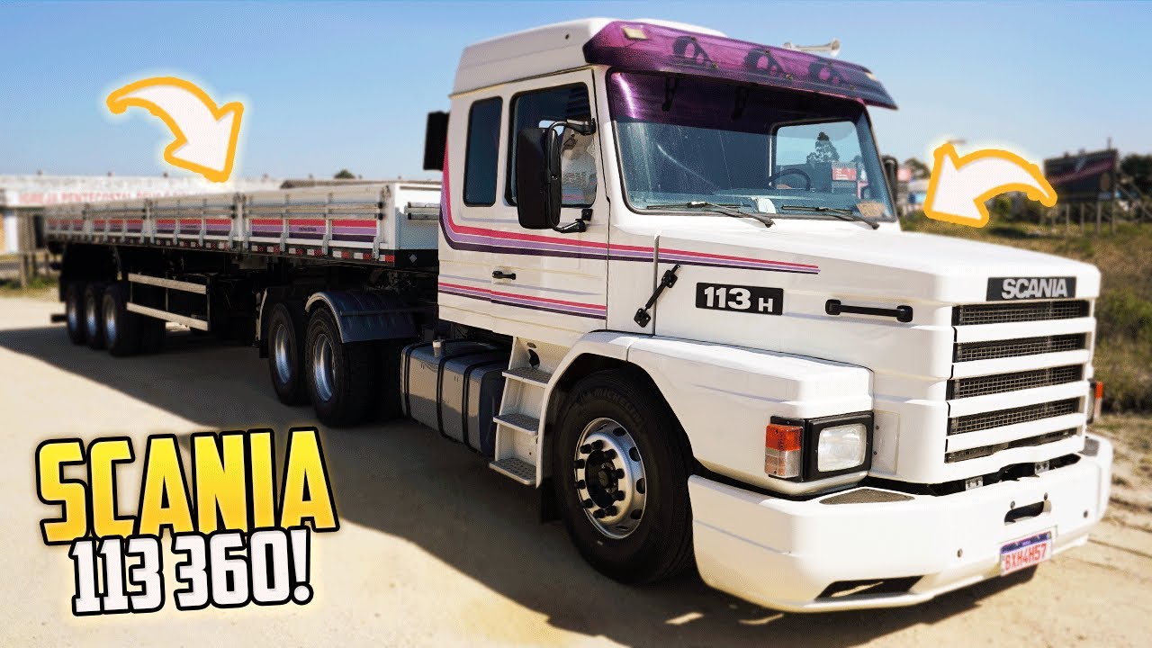 Caminhao vendendo arqueado uma scania