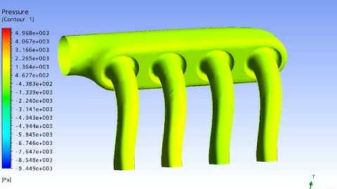 Intake Manifold CFD - Pressure.mpg
