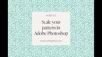 How to scale pattern in photoshop - for beginner surface pattern designers