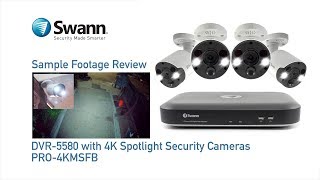 Swann 855804B2FB 4K Ultra HD DVR inc 2TB & 4x True Detect & 2 x Spotlight Cams video