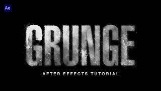 How to create a Grunge Logo Effect in After Effects
