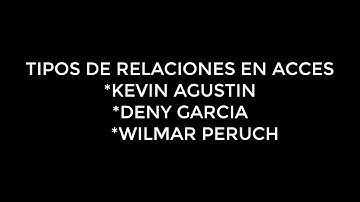 COMO CREAR RELACIONES EN ACCES UNO A UNO, UNO A VARIOS Y VARIOS A VARIOS (2017)