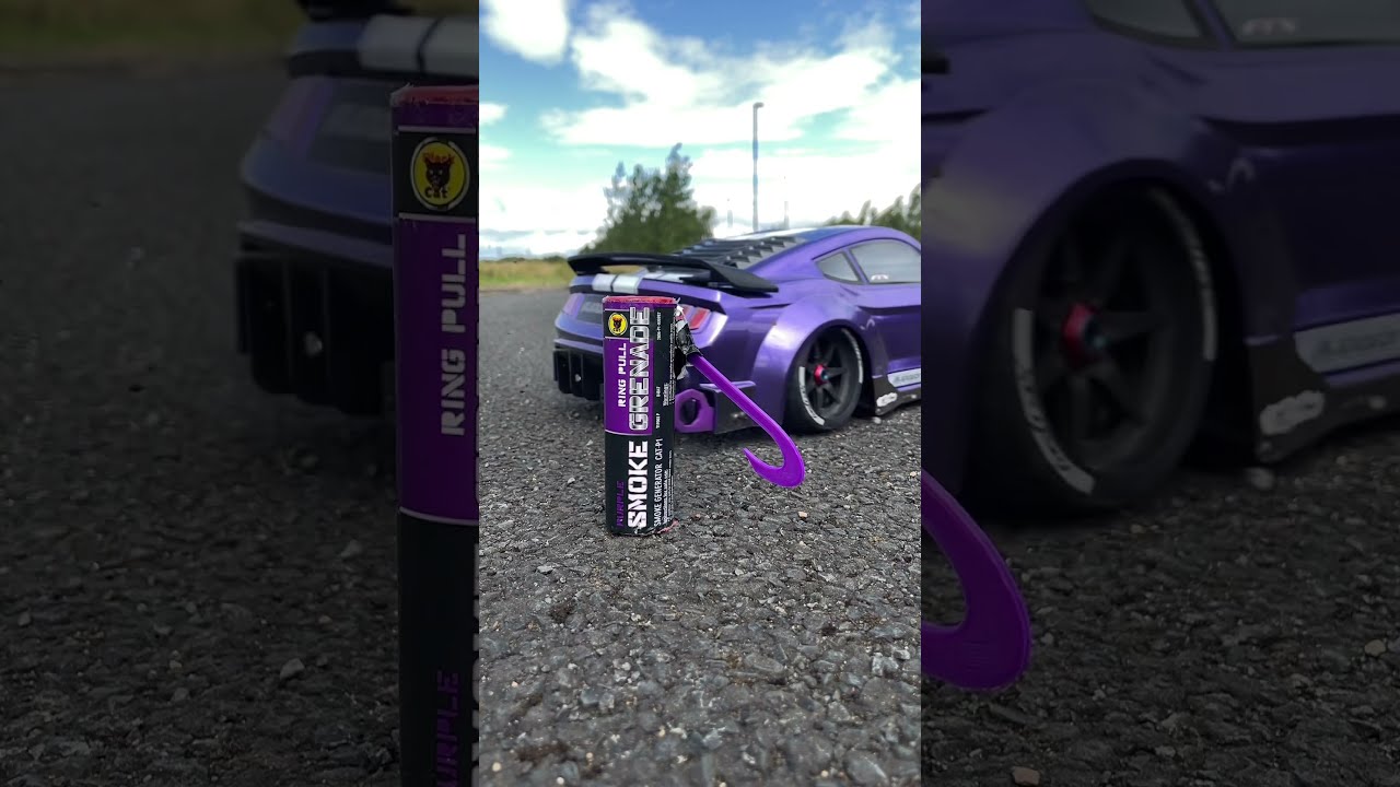 Trying To Set Off A Smoke Flare Trickshot Rccars Mustang